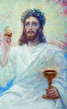 Christus mit einer Schüssel 1894 Ilya Repin Ölgemälde